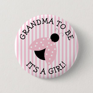 Botón Baby Shower "Grandma To Be" (Abuela Para Ser