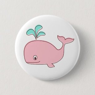 Botón Ballena rosa