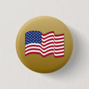 botón Bandera americana clásica pequeña