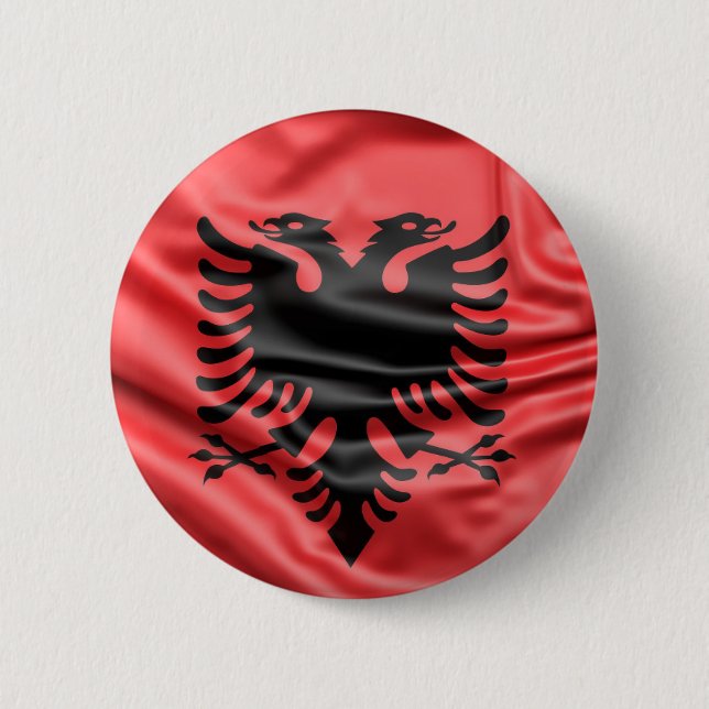 Botón Bandera de Albania (Anverso)