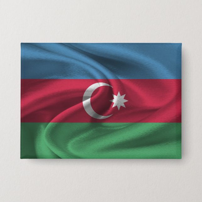 botón Bandera de Azerbaiyán (Anverso)