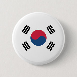 botón Bandera de Corea del Sur