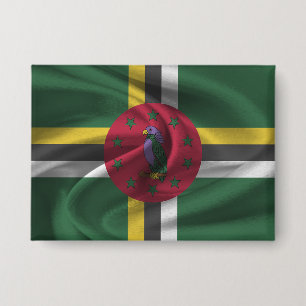 botón Bandera de Dominica