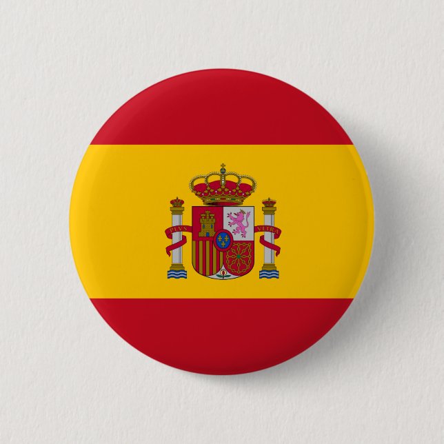 Botón Bandera de España de alfiler redondo (Anverso)