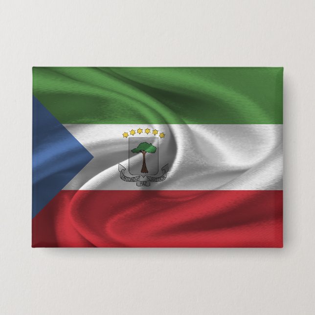 Botón Bandera de Guinea Ecuatorial (Anverso)