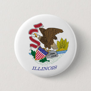 botón Bandera de Illinois