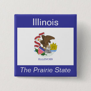 botón Bandera de Illinoisan