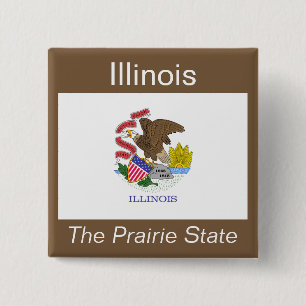 botón Bandera de Illinoisan