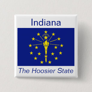 botón Bandera de Indiana