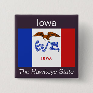 botón Bandera de Iowan