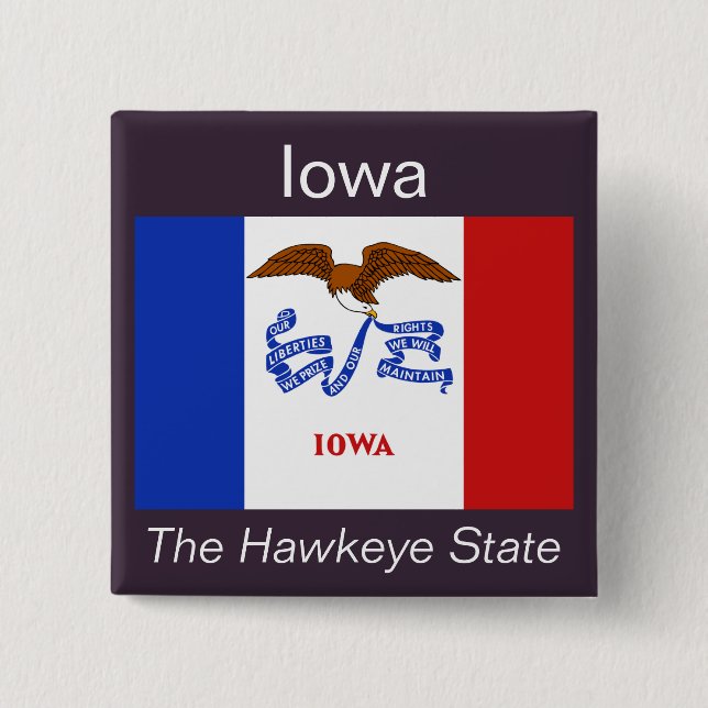 botón Bandera de Iowan (Anverso)