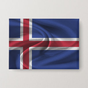 botón Bandera de Islandia