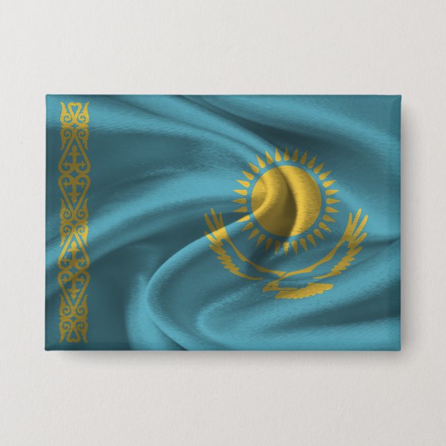 botón Bandera de Kazajistán (Anverso)