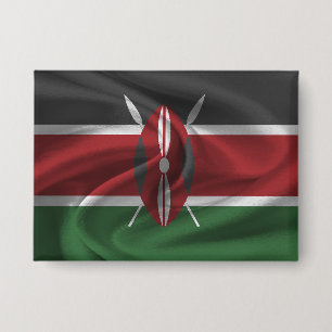 botón Bandera de Kenia