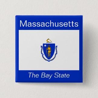 botón Bandera de Massachusetts