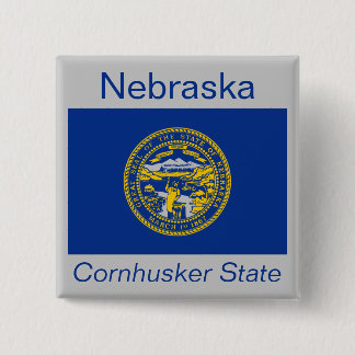 Botón Bandera de Nebraskan