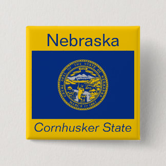 Botón Bandera de Nebraskan