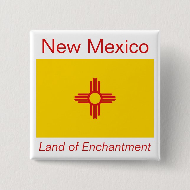 Botón Bandera de Nuevo México (Anverso)
