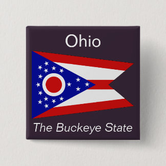 Botón Bandera de Ohio