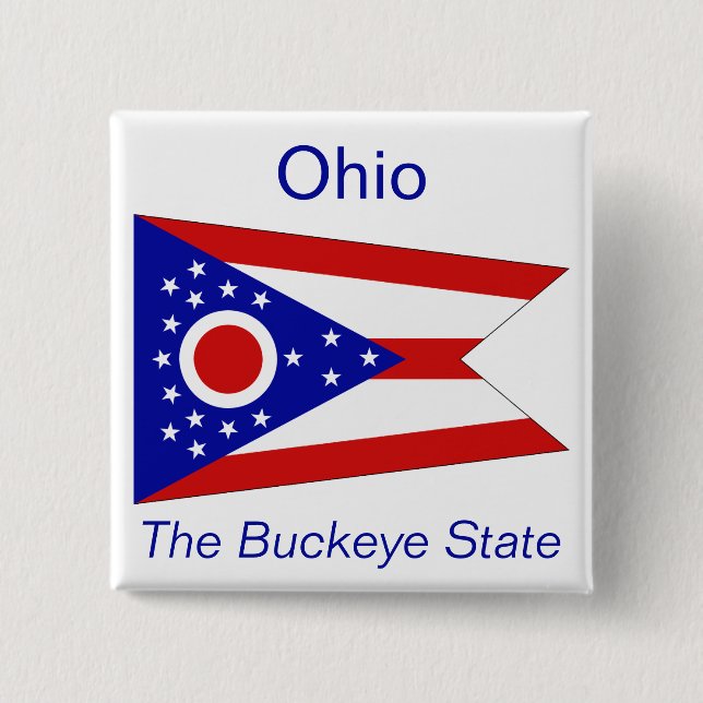 Botón Bandera de Ohio (Anverso)