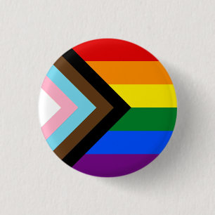 botón Bandera de Orgullo Progresivo