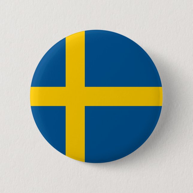 Botón Bandera de Suecia (Anverso)