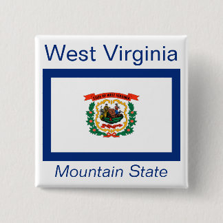 botón Bandera de Virginia Occidental