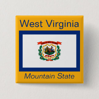 botón Bandera de Virginia Occidental