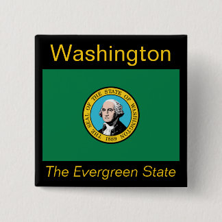 Botón Bandera de Washington