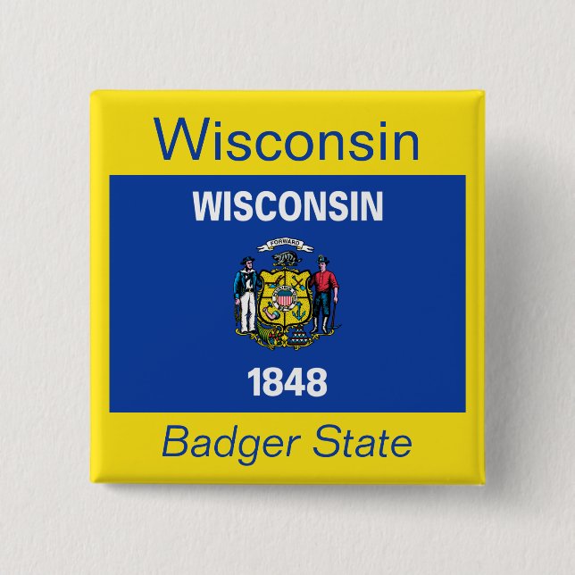 botón Bandera de Wisconsin (Anverso)