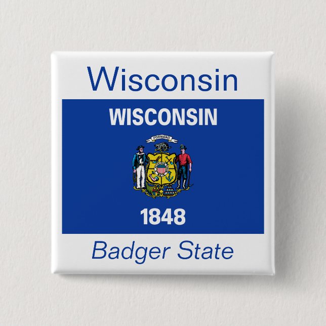 botón Bandera de Wisconsin (Anverso)