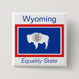 botón Bandera de Wyoming
