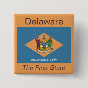 Botón Bandera Delawara