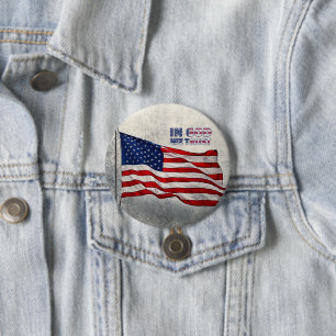 botón Bandera estadounidense