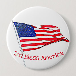 botón Bandera estadounidense
