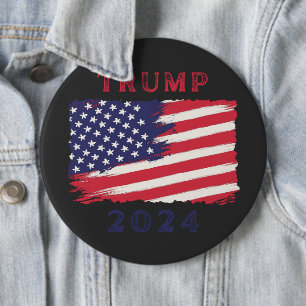 botón Bandera estadounidense de Trump 2024