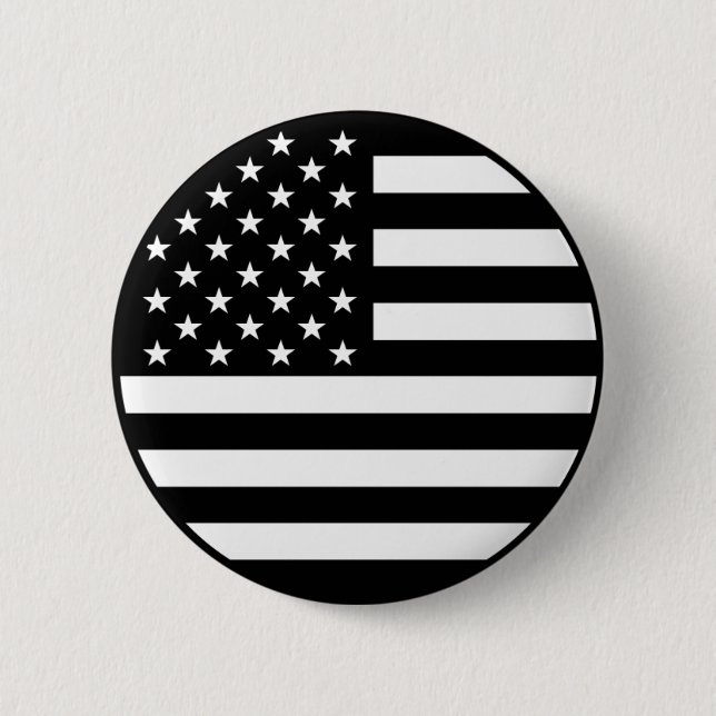 botón Bandera estadounidense negra (Anverso)