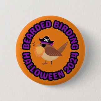Botón Bearded Birding Halloween 2024