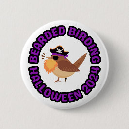 Botón Bearded Birding Halloween 2024