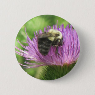 botón Bee and Thistle