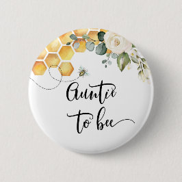 botón Bee Auntie to bee
