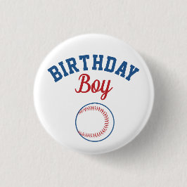 botón Béisbol Birday Boy