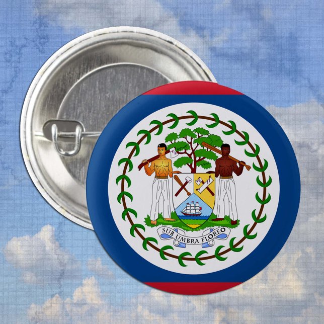 botón Belice, moda patriótica de la bandera belice (Subido por el creador)