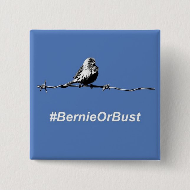 Botón Bernie O Bust (Anverso)