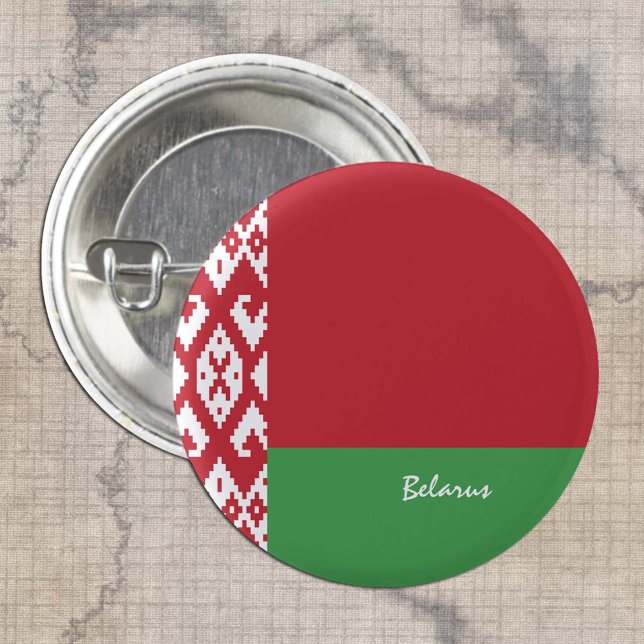 Botón Bielorrusia, moda patriótica de la Bandera B (Subido por el creador)
