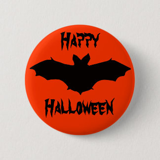 botón Black Bat del Naranja de Halloween