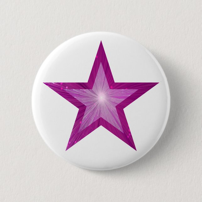 Botón blanco de estrella rosa (Anverso)