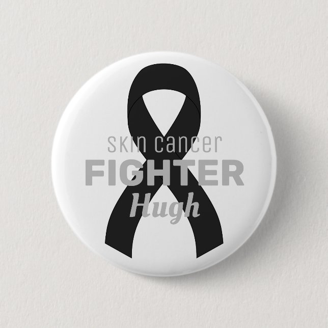 Botón Blanco de la cinta de opciones de cáncer de  (Anverso)