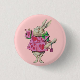 Botón blanco del conejo (en rosa)