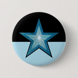 Botón Blue Star azul pálido negro